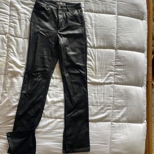 Black pleather pants- ZARA